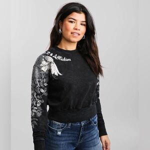 AFFLICTION Nathalia Cropped Pullover Size L